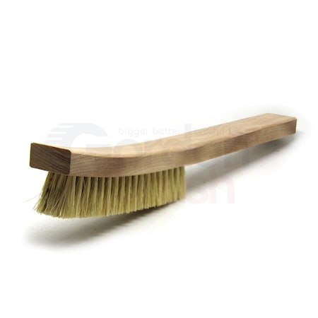 Gordon Brush 4 X 19 Row Tampico Bristle and Curved Wood Handle Plater's Brush, PK12 414TG